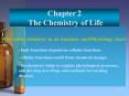 Chapter 2 The Chemistry of Life