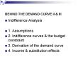 BEHIND THE DEMAND CURVE II