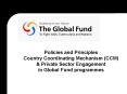 Policies and Principles Country Coordinating Mechanism CCM