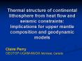Thermal structure of continental lithosphere from heat flow and seismic constraints: Implications fo