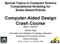 Special Topics in Computer Science Computational Modeling for SnakeBased Robots ComputerAided Design