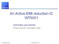 An Active EMI reduction IC WT6001