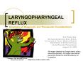 LARYNGOPHARYNGEAL REFLUX