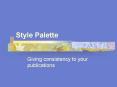 Style Palette