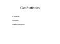 GeoStatistics