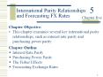 International Parity Relationships and Forecasting FX Rates