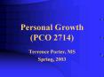 Personal Growth PCO 2714