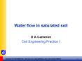 Water flow in saturated soil