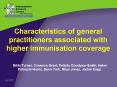 Characteristics of general practitioners associated with higher immunisation coverage
