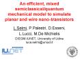 An efficient, mixed semiclassicalquantum mechanical model to simulate planar and wire nanotransistor