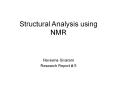 Structural Analysis using NMR