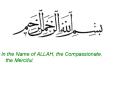In the Name of ALLAH, the Compassionate, the Merciful.