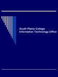 South Plains College Information Technology Office