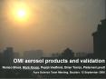 OMI aerosol products and validation
