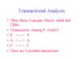 Transactional Analysis