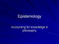 Epistemology