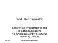 Field Effect Transistors