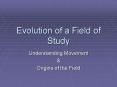 Evolution of a Field of Study