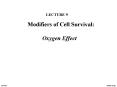 Modifiers of Cell Survival: