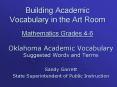 Building Academic Vocabulary in the Art Room Mathematics Grades 46
