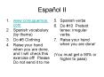 Espaol II