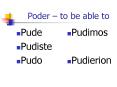 Poder to be able to