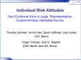 Individual Risk Attitudes New Evidence from a Large, Representative, ExperimentallyValidated Survey