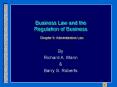 Business Law and the Regulation of Business Chapter 5: Administrative Law