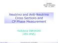 Neutrino and AntiNeutrino Cross Sections and CP Phase Measurement