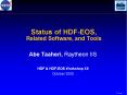 Status of HDFEOS, Related Software, and Tools