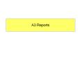 A3 Reports