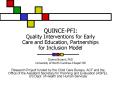 QUINCEPFI: Quality Interventions for Early Care and Education, Partnerships for Inclusion Model