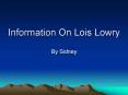 Information On Lois Lowry