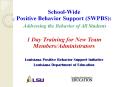 SchoolWide Positive Behavior Support SWPBS: