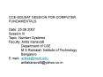 CCEEDUSAT SESSION FOR COMPUTER FUNDAMENTALS