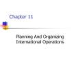 Planning And Organizing International Operations