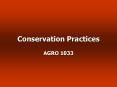 Conservation Practices
