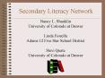 Secondary Literacy Network