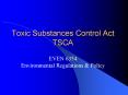 Toxic Substances Control Act TSCA