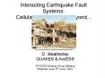 Interacting Earthquake Fault Systems: