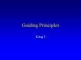 Guiding Principles