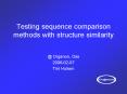 Testing sequence comparison methods with structure similarity