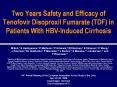 Two Years Safety and Efficacy of Tenofovir Disoproxil Fumarate (TDF) in Patients With HBV-Induced Cirrhosis