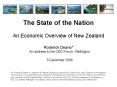 The State of the Nation An Economic Overview of New Zealand Roderick Deane