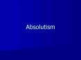 Absolutism