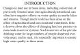 Changes in land use in basin areas, including conversion of previously forested areas into agricultu