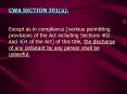 CWA SECTION 301a: