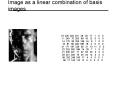 Image as a linear combination of basis images