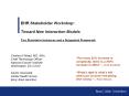 EHR Stakeholder Workshop: Toward New Interaction Models