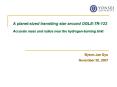 A planetsized transiting star around OGLETR122 Accurate mass and radius near the hydrogenburning lim